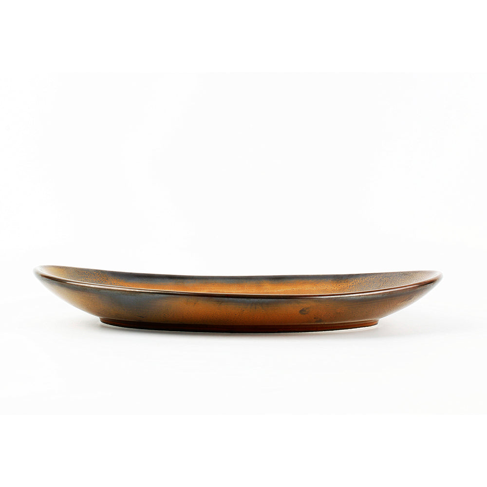 ESCURA Półmisek dark brown 33x22,5xH4cm