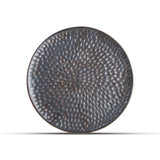 Talerz 20cm hammered silver Brass
