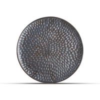 Talerz 20cm hammered silver Brass