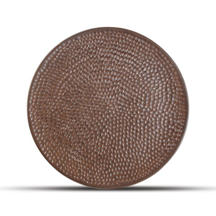 Talerz 27cm hammered copper Brass
