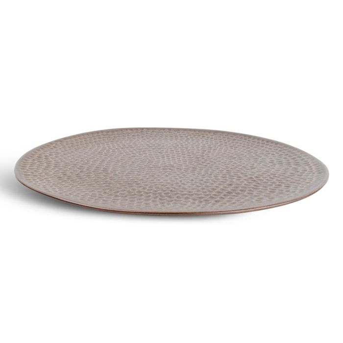 Talerz 27cm hammered copper Brass