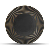 Talerz 27,5cm striped silver Brass