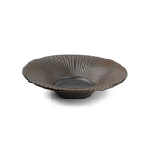 Talerz głęboki 20,5xH5cm striped silver Brass