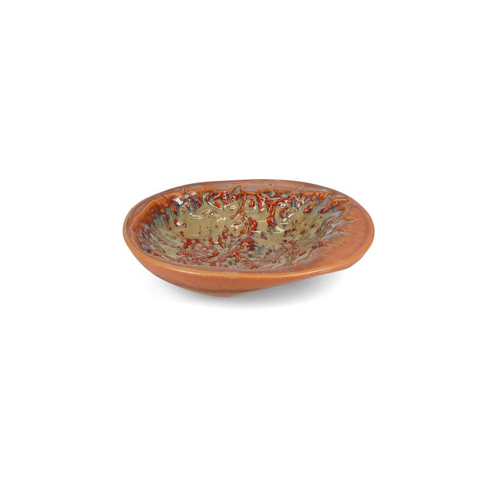 Miska 25,5xH5cm crab burnt orange Icon
