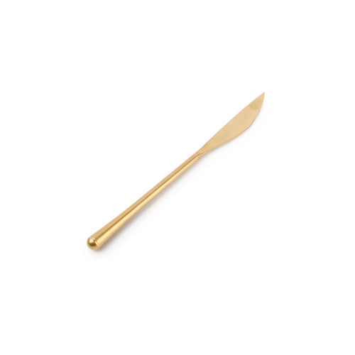 REVIVE Nóż stołowy złoty matowy 22,5 cm – komplet 6 szt.