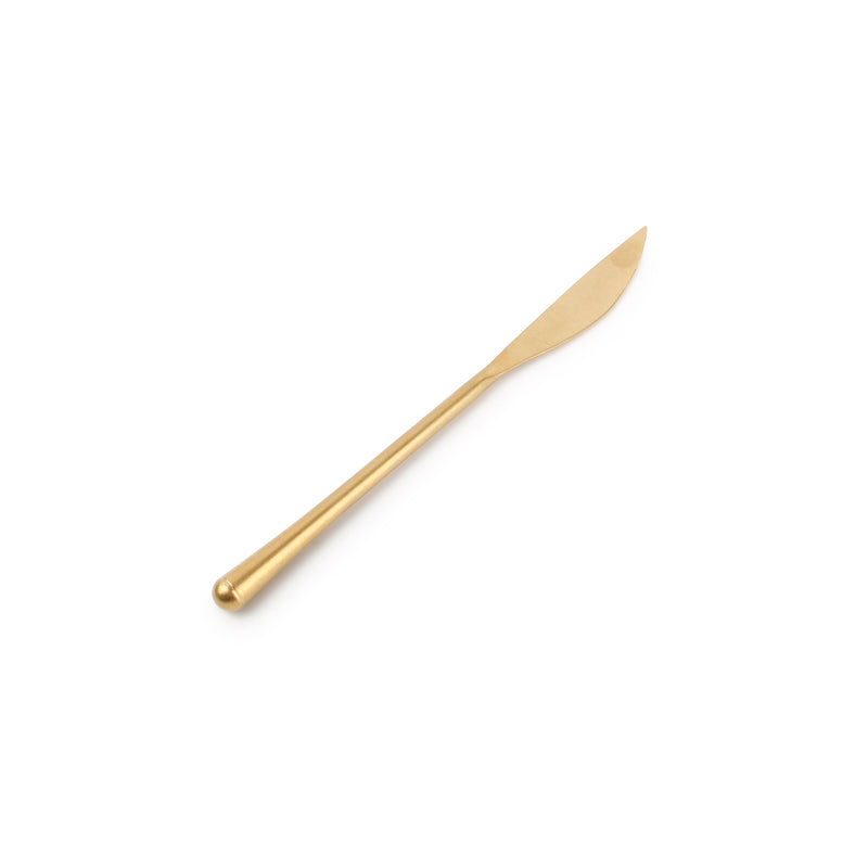 REVIVE Nóż stołowy złoty matowy 22,5 cm – komplet 6 szt.