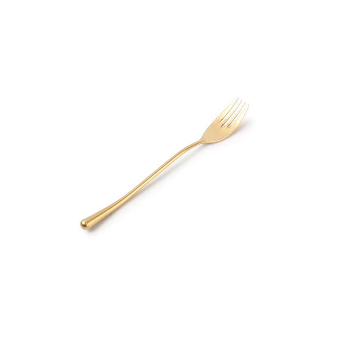 REVIVE Widelec stołowy złoty matowy 21 cm – komplet 6 szt.