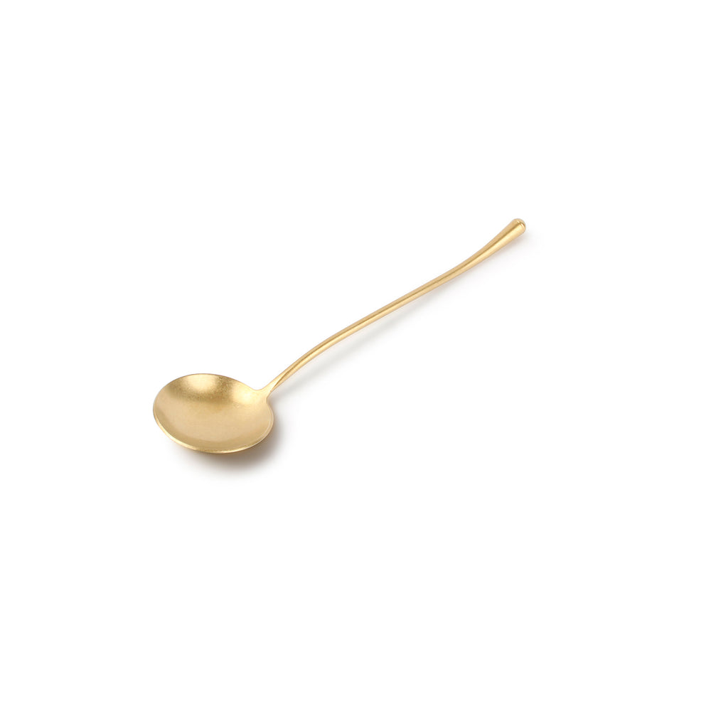 REVIVE Łyżka stołowa złoty matowy 20,5 cm – komplet 6 szt.
