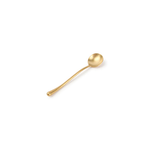 REVIVE Łyżeczka do herbaty złoty matowy 12,5 cm – komplet 6 szt.