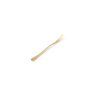 REVIVE Widelec do przekąsek złoty matowy 13,2 cm – komplet 6 szt.