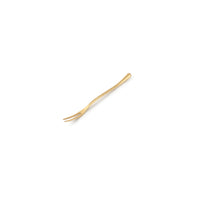 REVIVE Widelec do przekąsek złoty matowy 13,2 cm – komplet 6 szt.