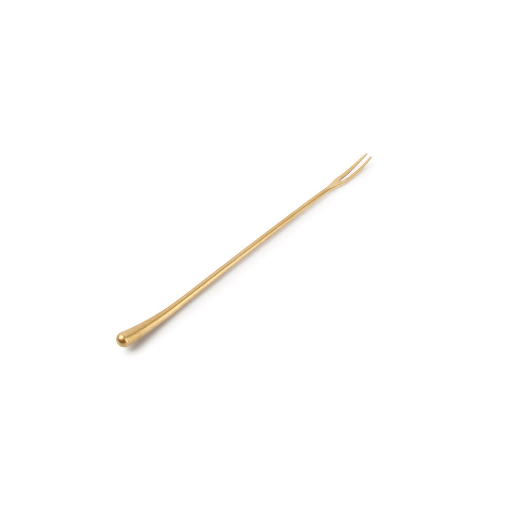 REVIVE Widelec koktajlowy złoty matowy 21,5 cm – komplet 6 szt.