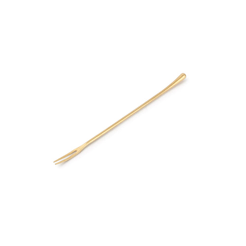 REVIVE Widelec koktajlowy złoty matowy 21,5 cm – komplet 6 szt.