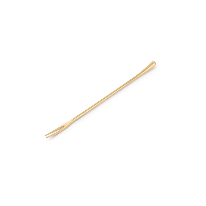REVIVE Widelec koktajlowy złoty matowy 21,5 cm – komplet 6 szt.