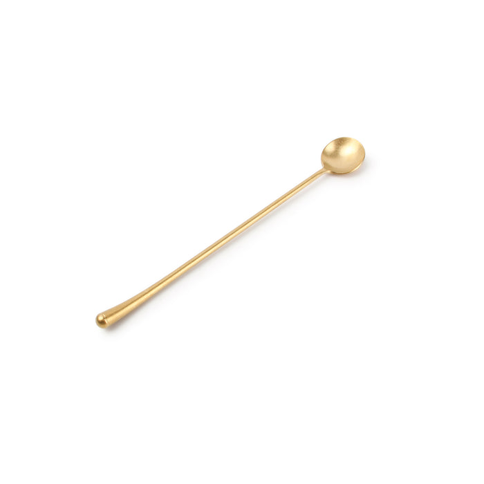 REVIVE Łyżka do longdrinków złoty matowy 20,5 cm – komplet 6 szt.