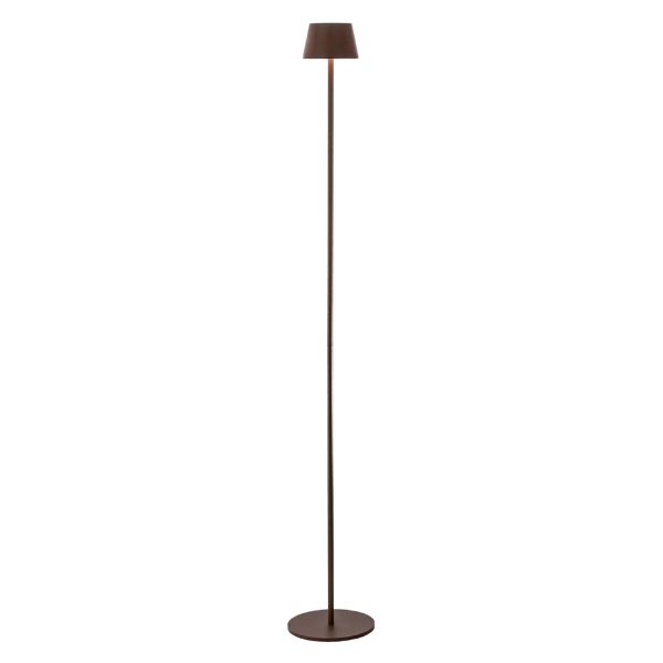 VERLO Lampa podłogowa TALI 123 cm brązowa