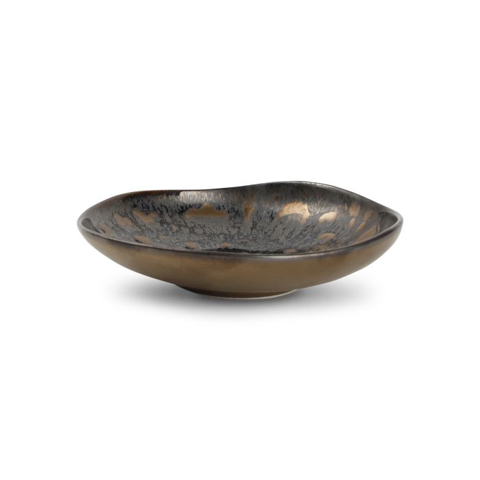 Talerz głęboki 20xH4cm gold flaked Nobile