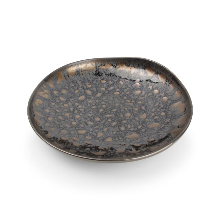 Talerz głęboki 26xH4cm gold flaked Nobile