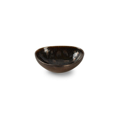 Miska 12x10,5xH4cm gold flaked Nobile