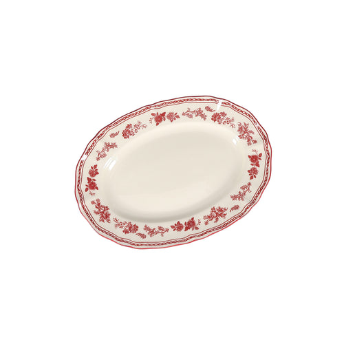 CYRIL Półmisek owalny 25,5 cm bordowy