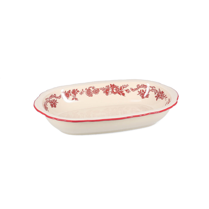 CYRIL Salaterka owalna 31,5 cm bordowa