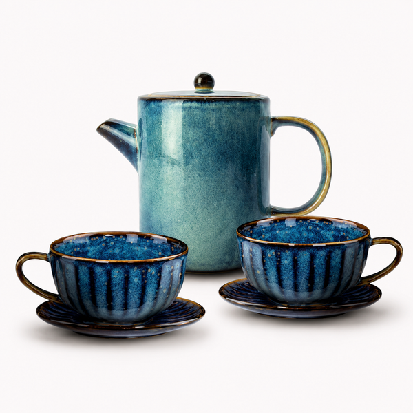 DEEP BLUE zestaw do herbaty