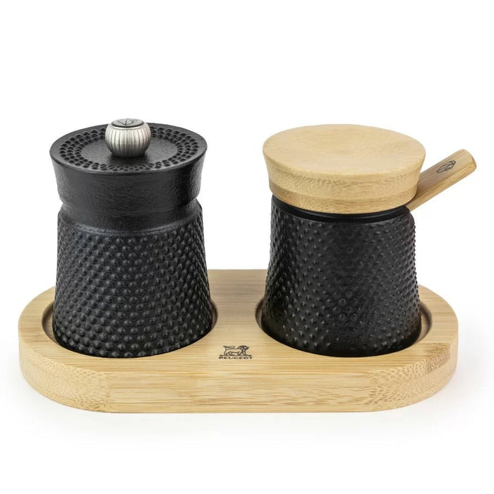 BALI CAST IRON Zestaw młynków + podstawka / PEUGEOT
