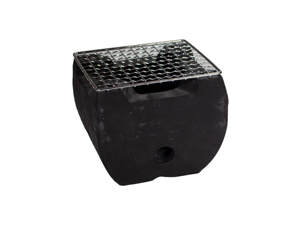 Mini grill stołowy kwadratowy czarny
