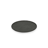CHIC LIVELLI BLACK Talerz płaski z rantem 22 cm