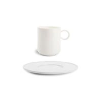 CHIC VERSO WHITE Filiżanka sztaplowana 240 ml ze spodkiem
