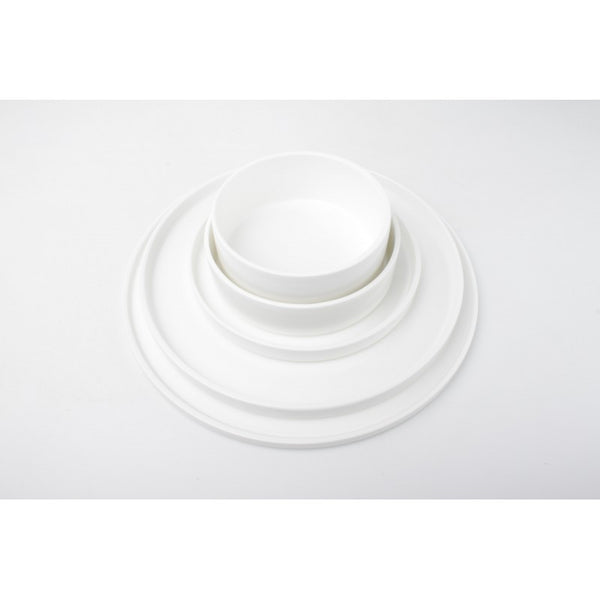 CHIC VERSO WHITE Talerz płaski sztaplowany 24 cm