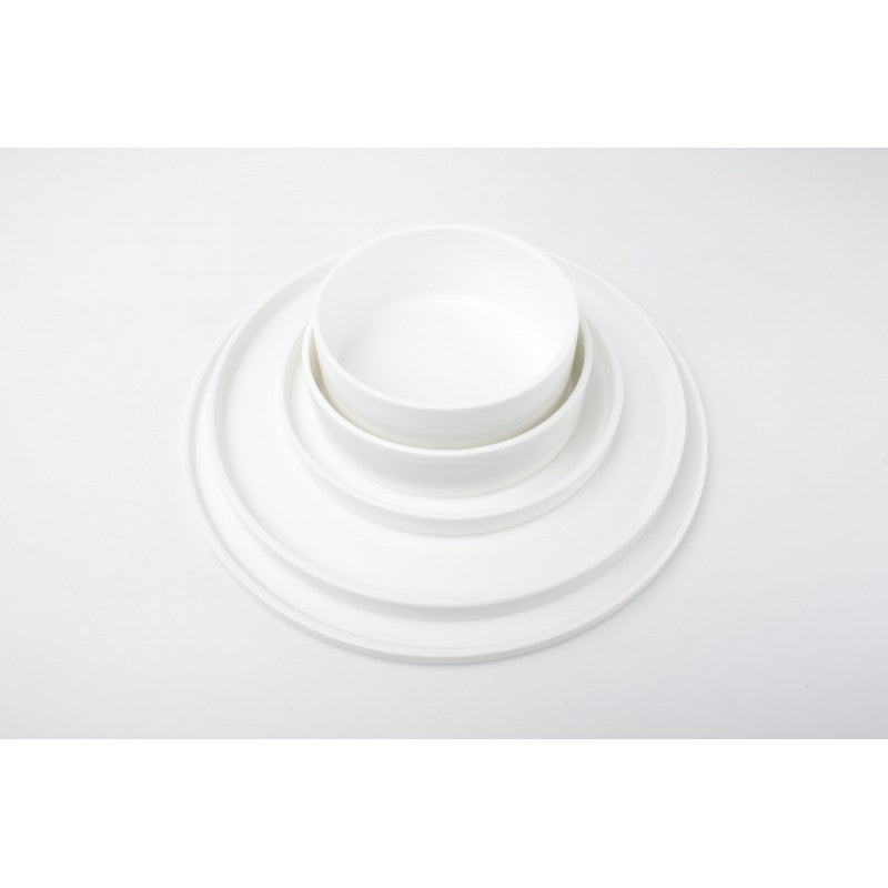 CHIC VERSO WHITE Talerz płaski sztaplowany 14 cm