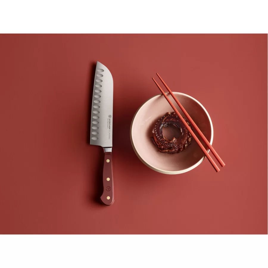 CLASSIC COLOUR Nóż Santoku 17/30,3 cm brązowy / WÜSTHOF - OD Kuchni Strony