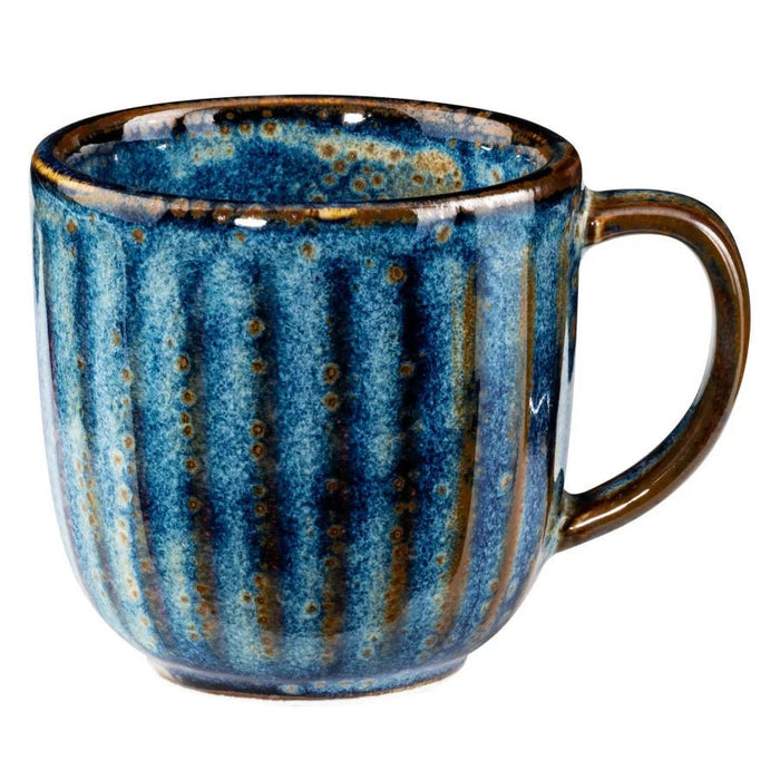 DEEP BLUE Filiżanka do espresso żeberkowana 90 ml / VERLO
