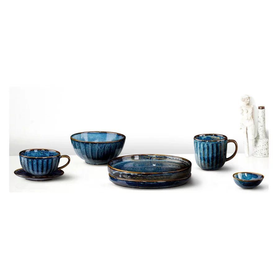 DEEP BLUE Talerz głęboki płaski 26 cm / VERLO