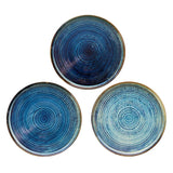 DEEP BLUE Talerz płaski 25 cm / VERLO