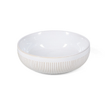 Fine 2 Dine Brass White Striped Miska 15,5xH5 cm