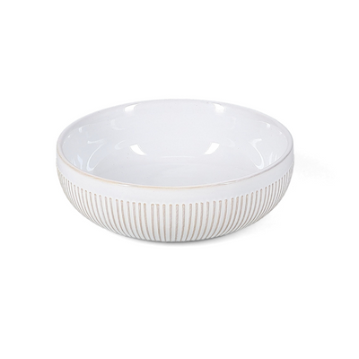 F2D Brass White Striped Miska 15,5xH5 cm