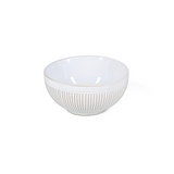 Fine 2 Dine Brass White Striped Miska 8,5xH4 cm