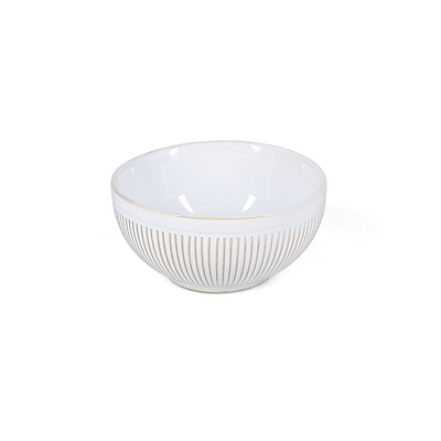 F2D Brass White Striped Miska 8,5 × H4 cm