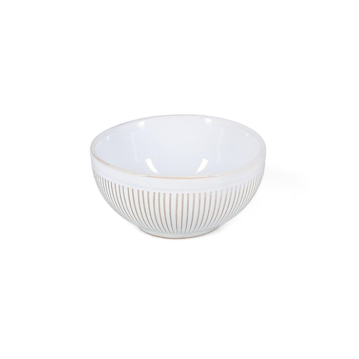 Fine 2 Dine Brass White Striped Miska 8,5xH4 cm