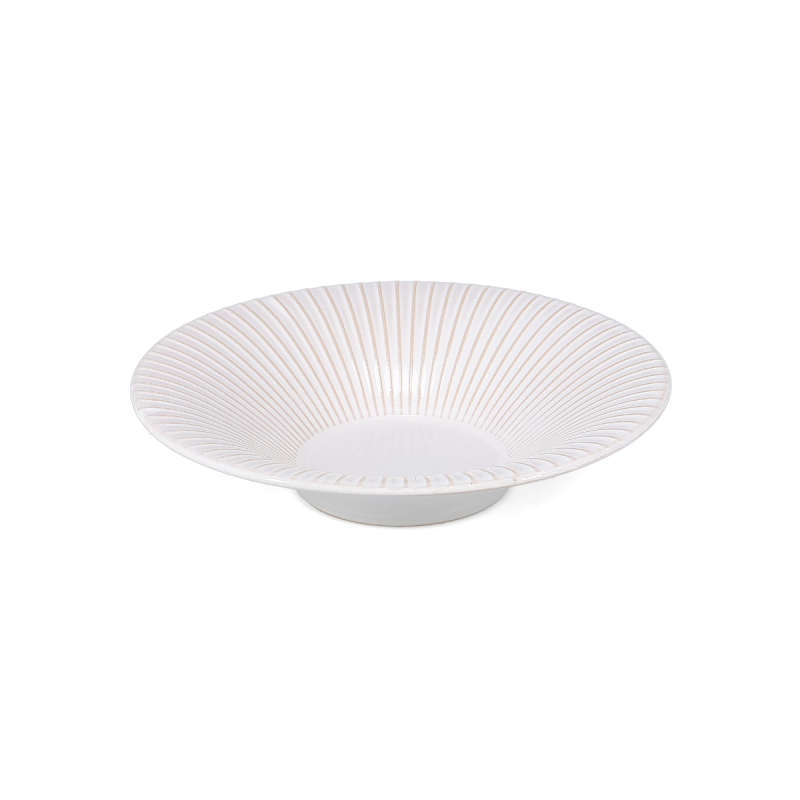 Fine 2 Dine Brass White Striped Talerz głęboki 26/10xH5,5 cm