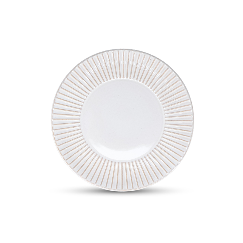 Fine 2 Dine Brass White Striped Talerz płaski 20,5 cm