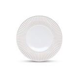 Fine 2 Dine Brass White Striped Talerz płaski 20,5 cm
