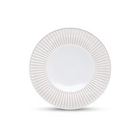 F2D Brass White Striped Talerz płaski 20,5 cm
