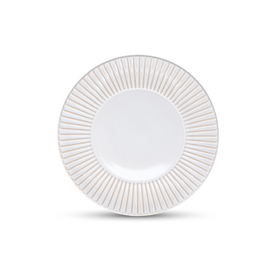 F2D Brass White Striped Talerz płaski 20,5 cm