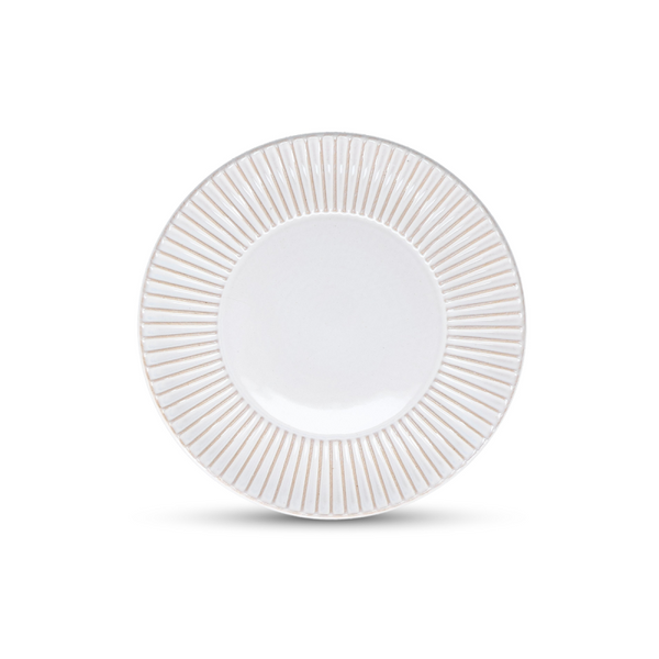 F2D Brass White Striped Talerz płaski 20,5 cm