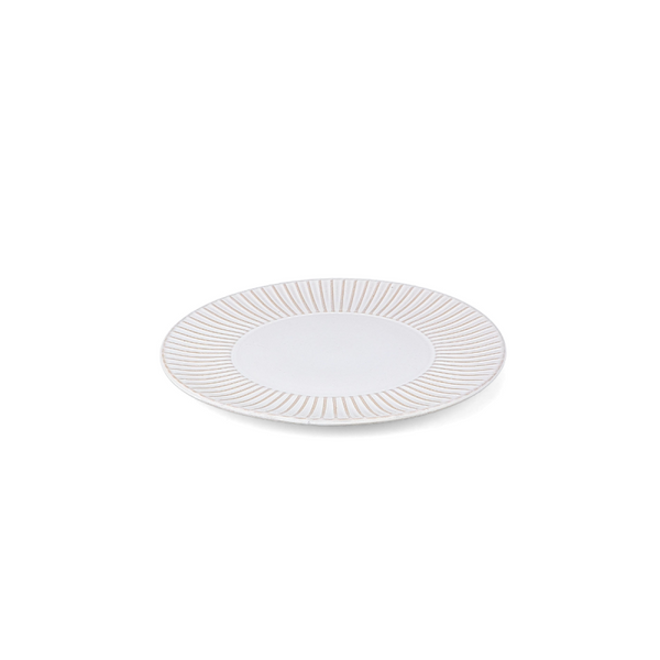 F2D Brass White Striped Talerz płaski 20,5 cm