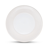 Fine 2 Dine Brass White Striped Talerz płaski 27,5 cm