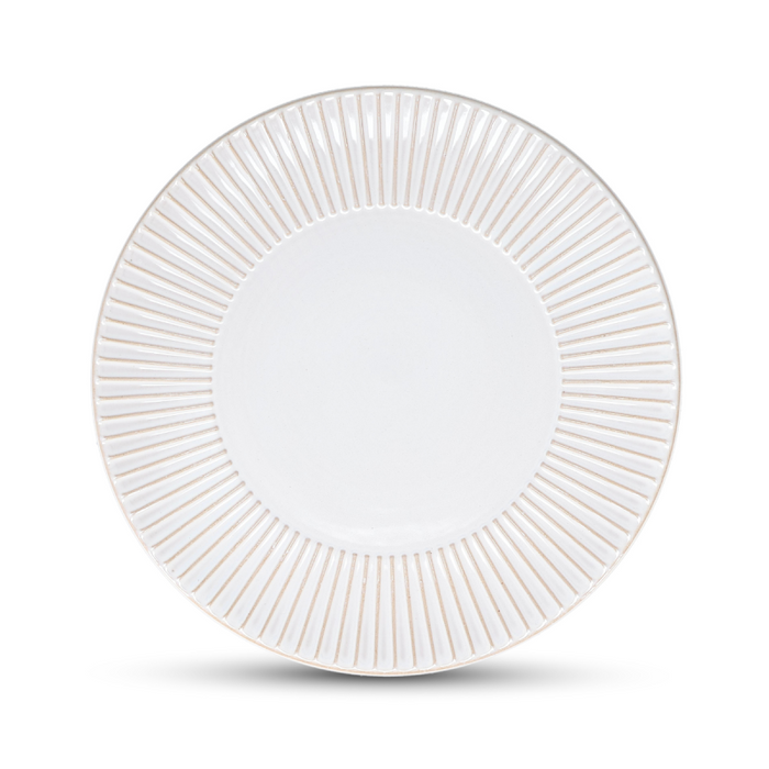 Fine 2 Dine Brass White Striped Talerz płaski 27,5 cm